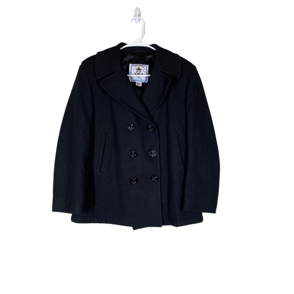 Sterlingwear Anchor Collection Military Navy Wool Blend Peacoat - Picture 1 of 14